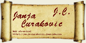 Janja Curaković vizit kartica